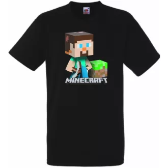   Bányászlegény - Minecraft stílus gyerek rövid ujjú póló