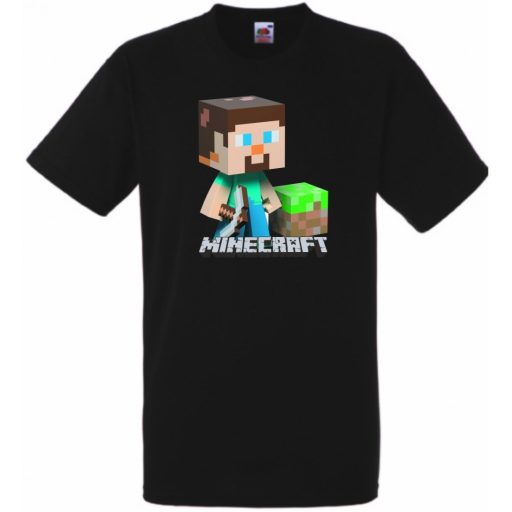 Bányászlegény - Minecraft stílus gyerek rövid ujjú póló