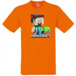Bányászlegény - Minecraft stílus gyerek rövid ujjú póló