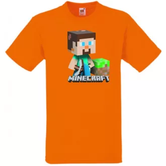   Bányászlegény - Minecraft stílus gyerek rövid ujjú póló