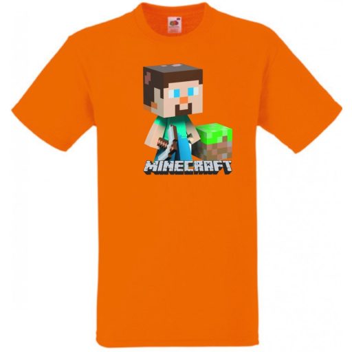 Bányászlegény - Minecraft stílus gyerek rövid ujjú póló