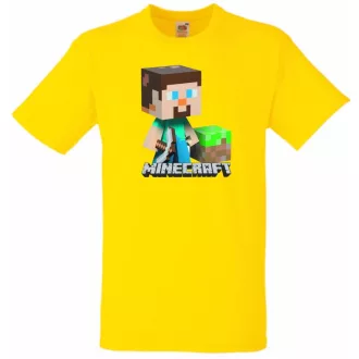   Bányászlegény - Minecraft stílus gyerek rövid ujjú póló
