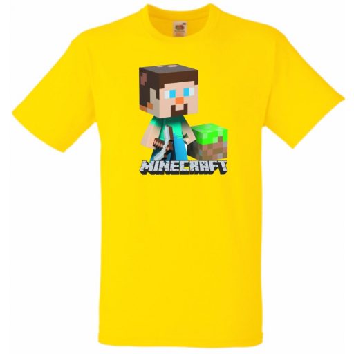 Bányászlegény - Minecraft stílus gyerek rövid ujjú póló