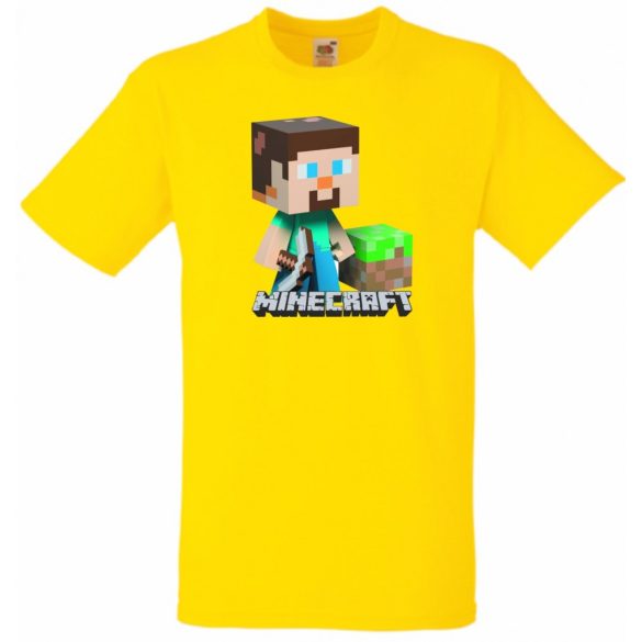 Bányászlegény - Minecraft stílus gyerek rövid ujjú póló