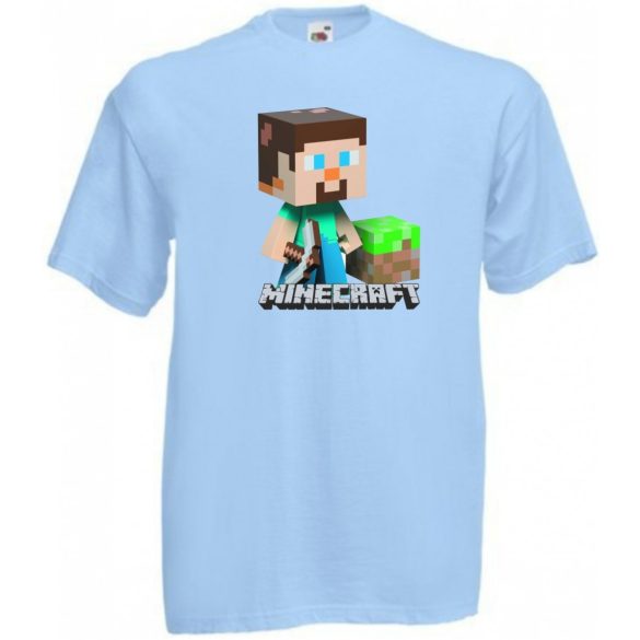 Bányászlegény - Minecraft stílus gyerek rövid ujjú póló