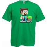 Bányászlegény - Minecraft stílus gyerek rövid ujjú póló