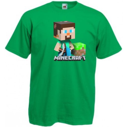 Bányászlegény - Minecraft stílus gyerek rövid ujjú póló