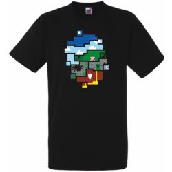 Minecraft világ gyerek rövid ujjú póló