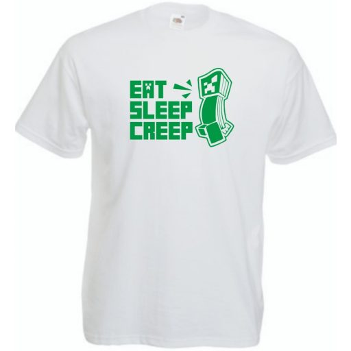Eat Sleep Creeper - Minecraft gyerek rövid ujjú póló