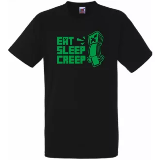 Eat Sleep Creeper - Minecraft gyerek rövid ujjú póló