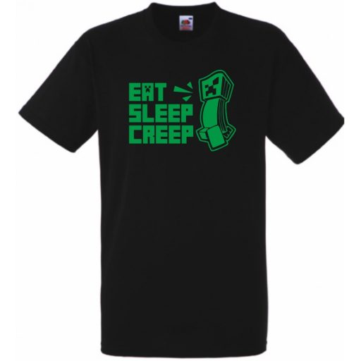 Eat Sleep Creeper - Minecraft gyerek rövid ujjú póló