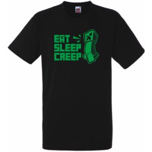 Eat Sleep Creeper férfi rövid ujjú póló