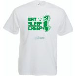Eat Sleep Creeper férfi rövid ujjú póló