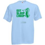 Eat Sleep Creeper férfi rövid ujjú póló