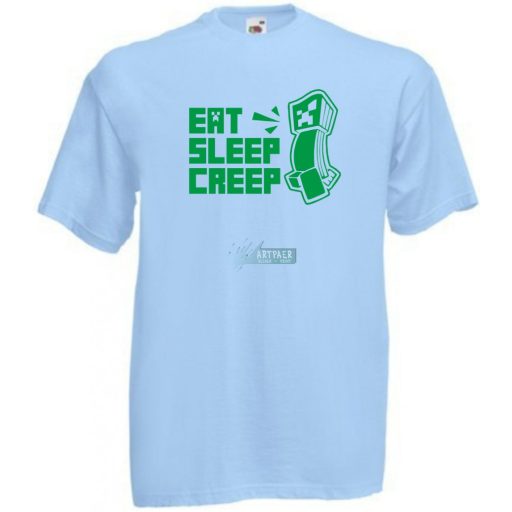 Eat Sleep Creeper férfi rövid ujjú póló