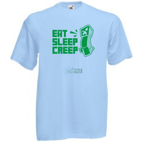 Eat Sleep Creeper férfi rövid ujjú póló