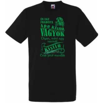   Foci rajongó Fradi szurkoló Apa kisfia gyerek rövid ujjú póló
