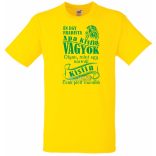 Foci rajongó Fradi szurkoló Apa kisfia gyerek rövid ujjú póló