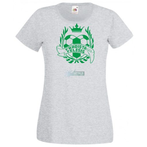 Foci rajongó Fradi szurkoló feleség női rövid ujjú póló