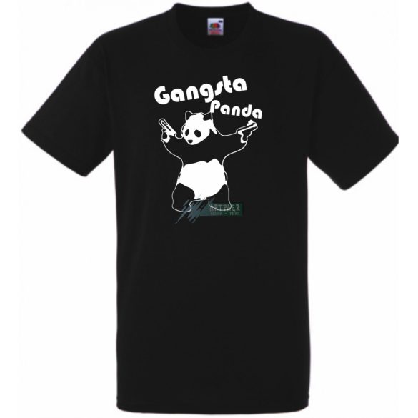 Gangsta Panda férfi rövid ujjú póló