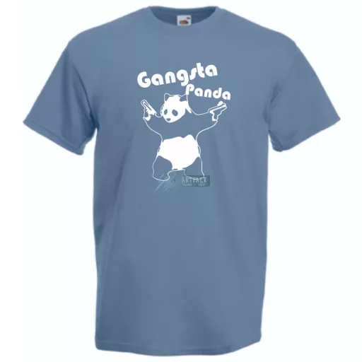 Gangsta Panda férfi rövid ujjú póló