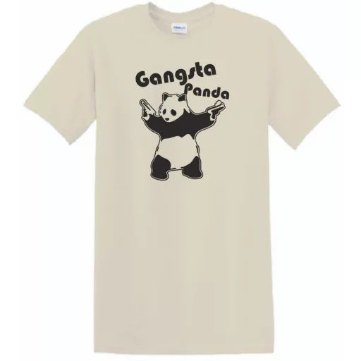 Gangsta Panda férfi rövid ujjú póló