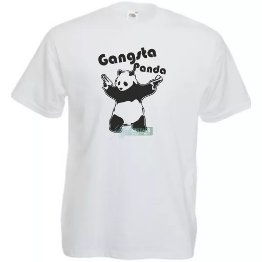 Gangsta Panda férfi rövid ujjú póló