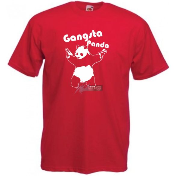 Gangsta Panda férfi rövid ujjú póló