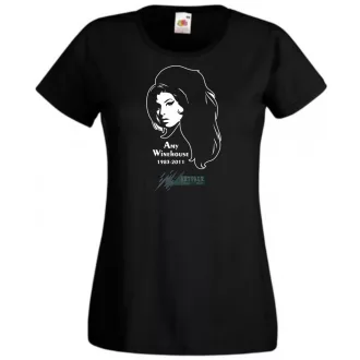 In memoriam - Amy Winehouse női rövid ujjú póló