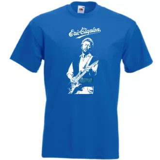 Legendás gitáros E. Clapton férfi rövid ujjú póló