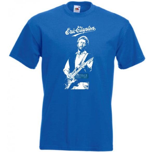 Legendás gitáros E. Clapton férfi rövid ujjú póló