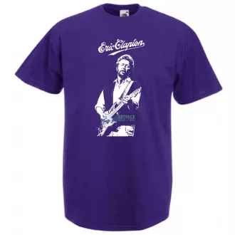 Legendás gitáros E. Clapton férfi rövid ujjú póló