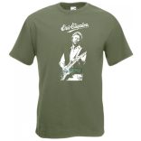 Legendás gitáros E. Clapton férfi rövid ujjú póló