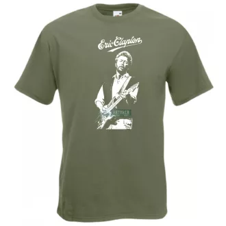 Legendás gitáros E. Clapton férfi rövid ujjú póló