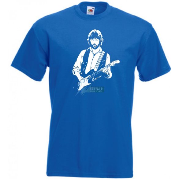 Legendás gitáros E. Clapton -B férfi rövid ujjú póló