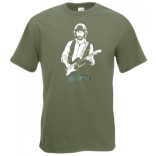 Legendás gitáros E. Clapton -B férfi rövid ujjú póló