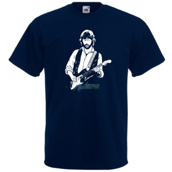 Legendás gitáros E. Clapton -B férfi rövid ujjú póló