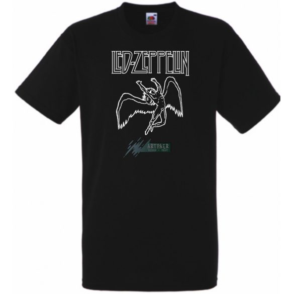 Retro Led Zeppelin férfi rövid ujjú póló