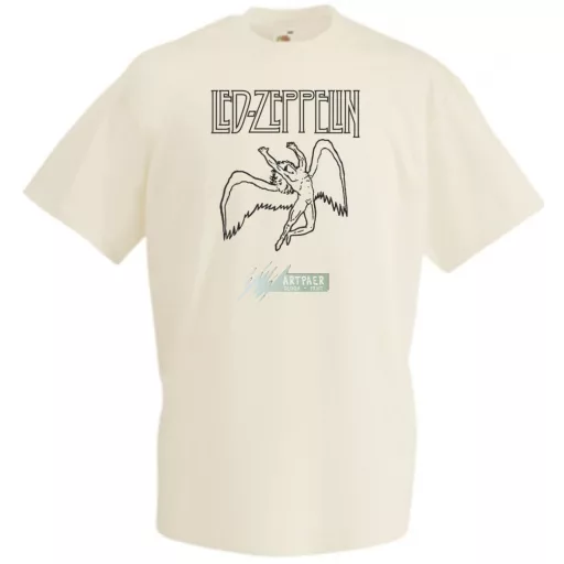 Retro Led Zeppelin férfi rövid ujjú póló