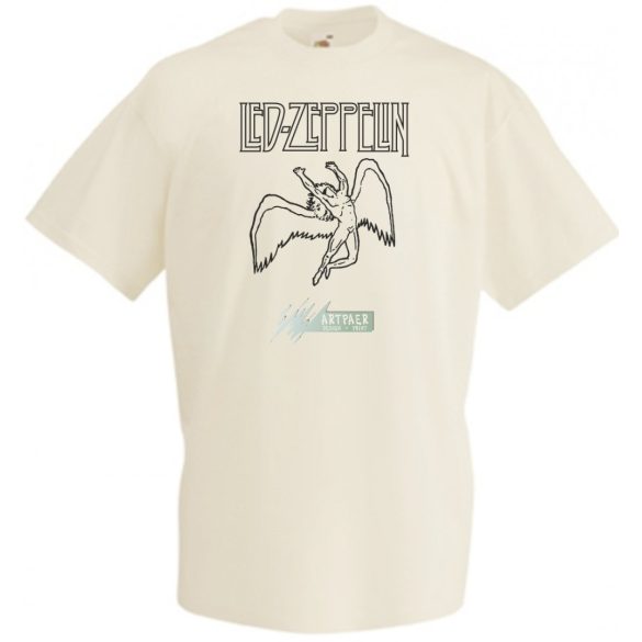 Retro Led Zeppelin férfi rövid ujjú póló