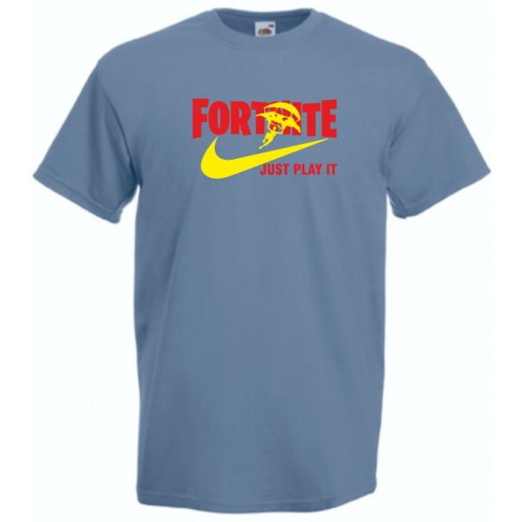 Parody - Just Play It Fortnite férfi rövid ujjú póló