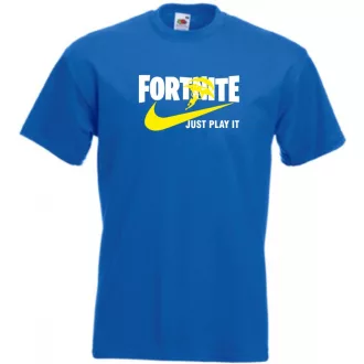 Parody - Just Play It Fortnite férfi rövid ujjú póló