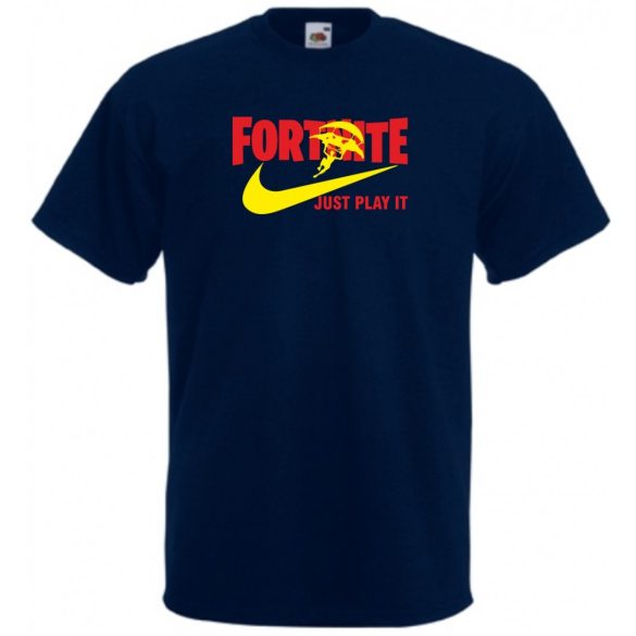 Parody - Just Play It Fortnite férfi rövid ujjú póló