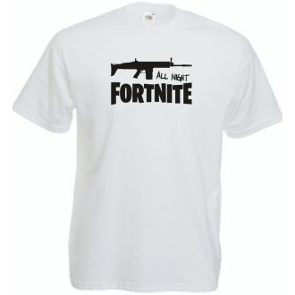All Night Fortnite gyerek rövid ujjú póló
