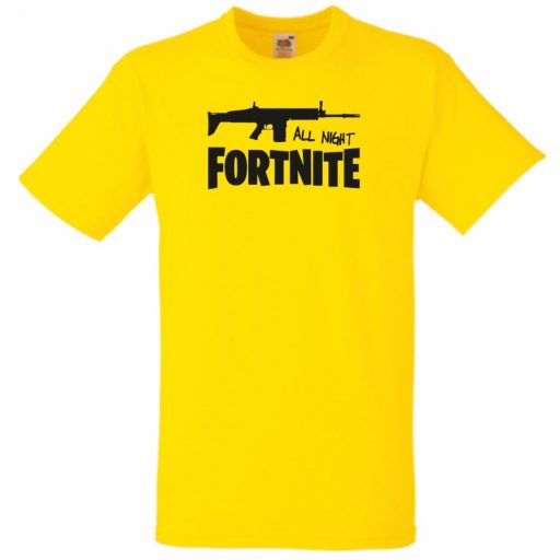 All Night Fortnite gyerek rövid ujjú póló