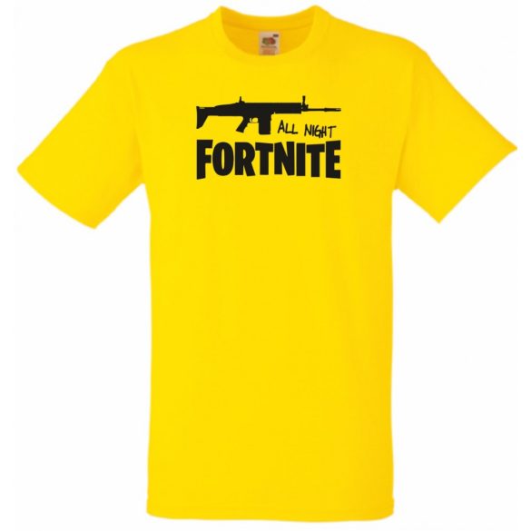 All Night Fortnite gyerek rövid ujjú póló