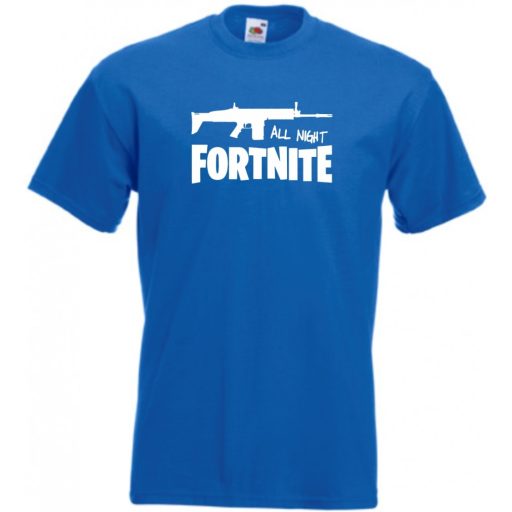 All Night Fortnite férfi rövid ujjú póló