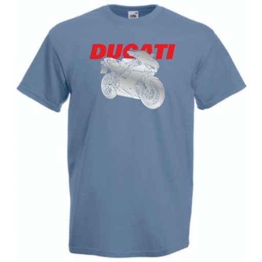 Motor fan Ducati minima férfi rövid ujjú póló