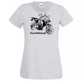 Motor fan Ducati Multistrada minima női rövid ujjú póló