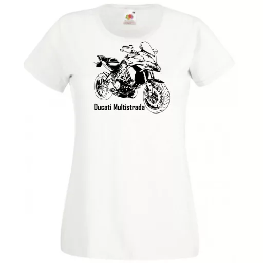 Motor fan Ducati Multistrada minima női rövid ujjú póló